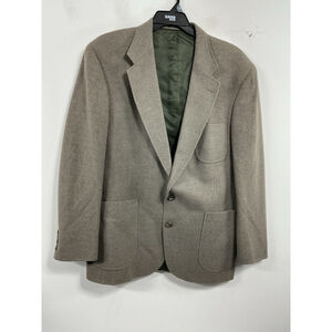 Mens Christopher Hayes Lined Sports Coat 44 R Brown Excellent